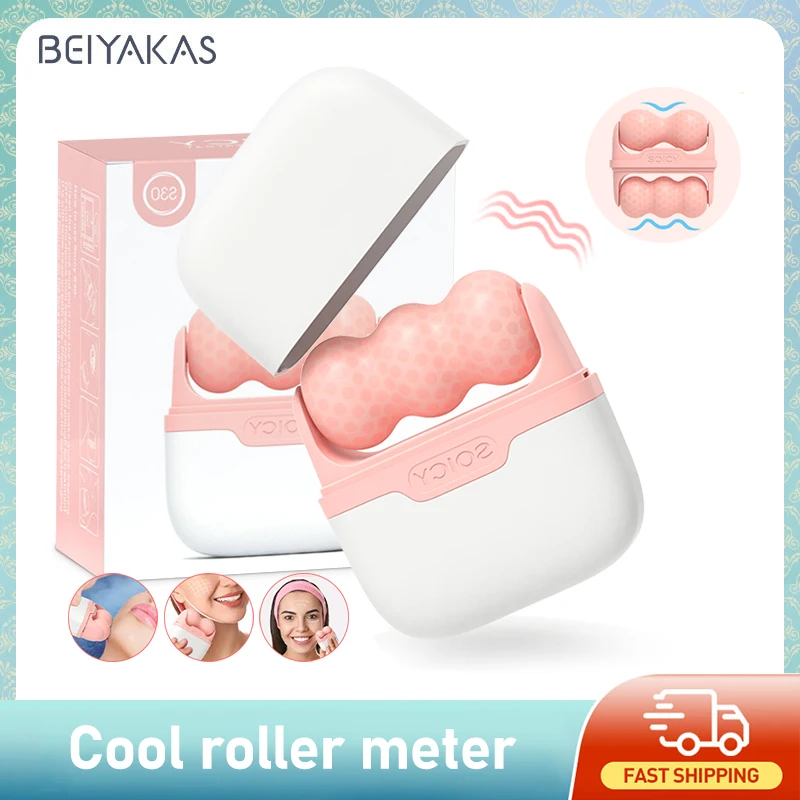 Face Ice Roller Puffiness - 2-in-1 Beiyakes Ice Roller for Face