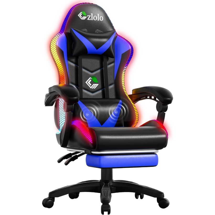 Massage - Gaming Chair for Adults and:Racing Style,