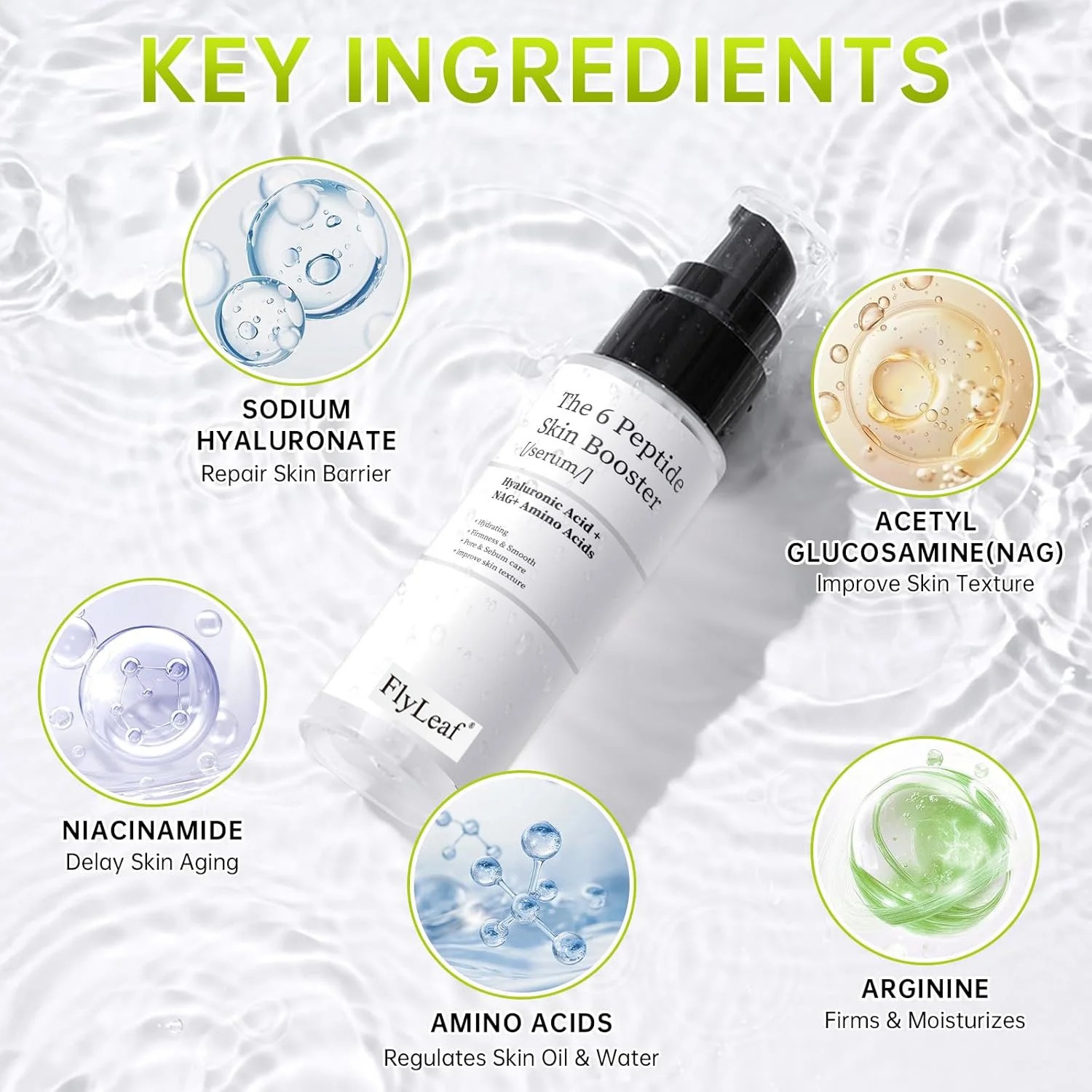 150ml Peptide Skin Booster Ton - огляд і ціна Hyaluronic Acid Facial Serum