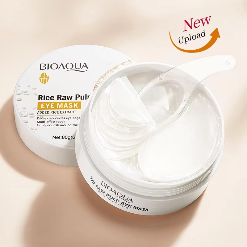 60 Pieces of Bioaqua Rice Eye  - огляд і ціна Collagen Under Eye Patches