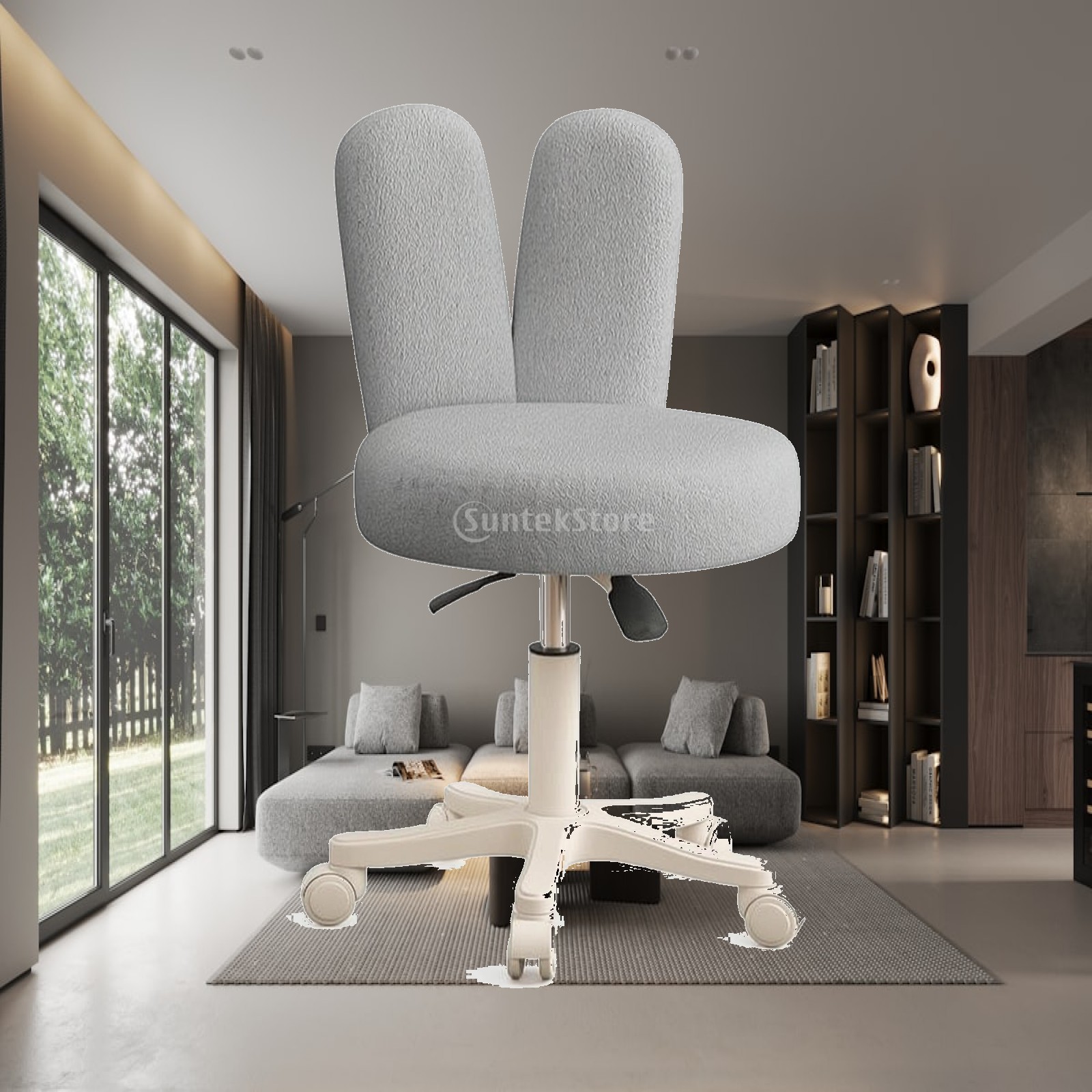 Rolling Stool with Backrest He - огляд і ціна Makeup