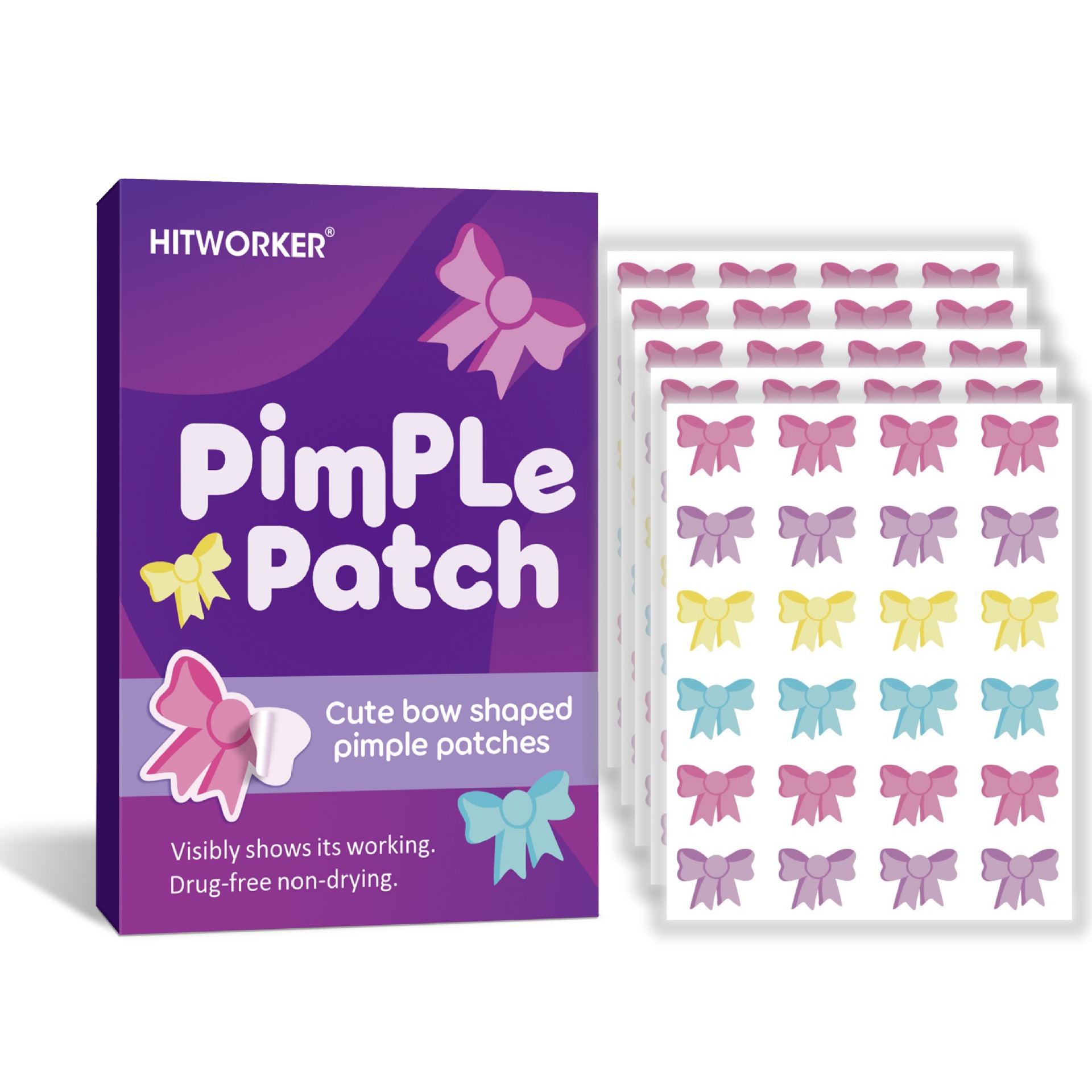 120Pcs Bow Shaped Acne Pimple  - огляд і ціна Skincare