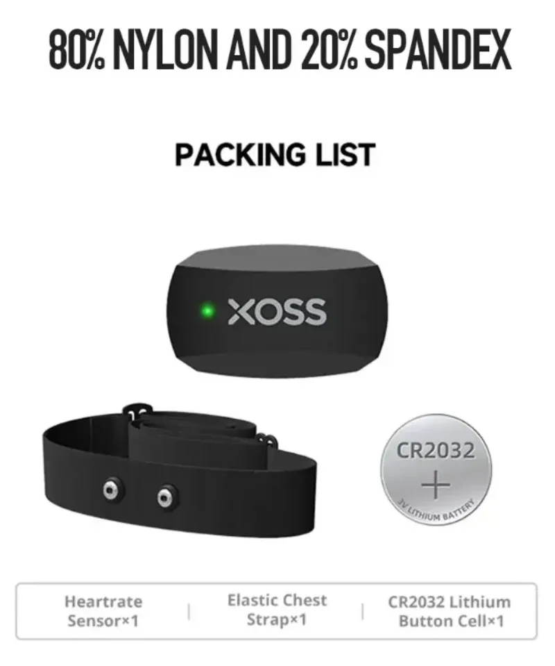 XOSS X2 Chest Strap Heart Sens - огляд і ціна Health Monitors