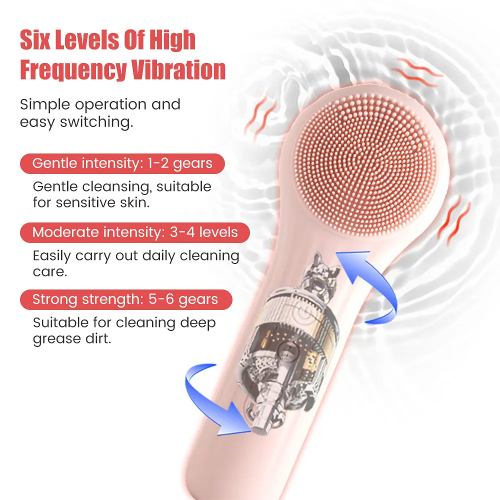 Sonic Silicone Facial Brush Cl - огляд і ціна Silicone Face Scrubber Electric