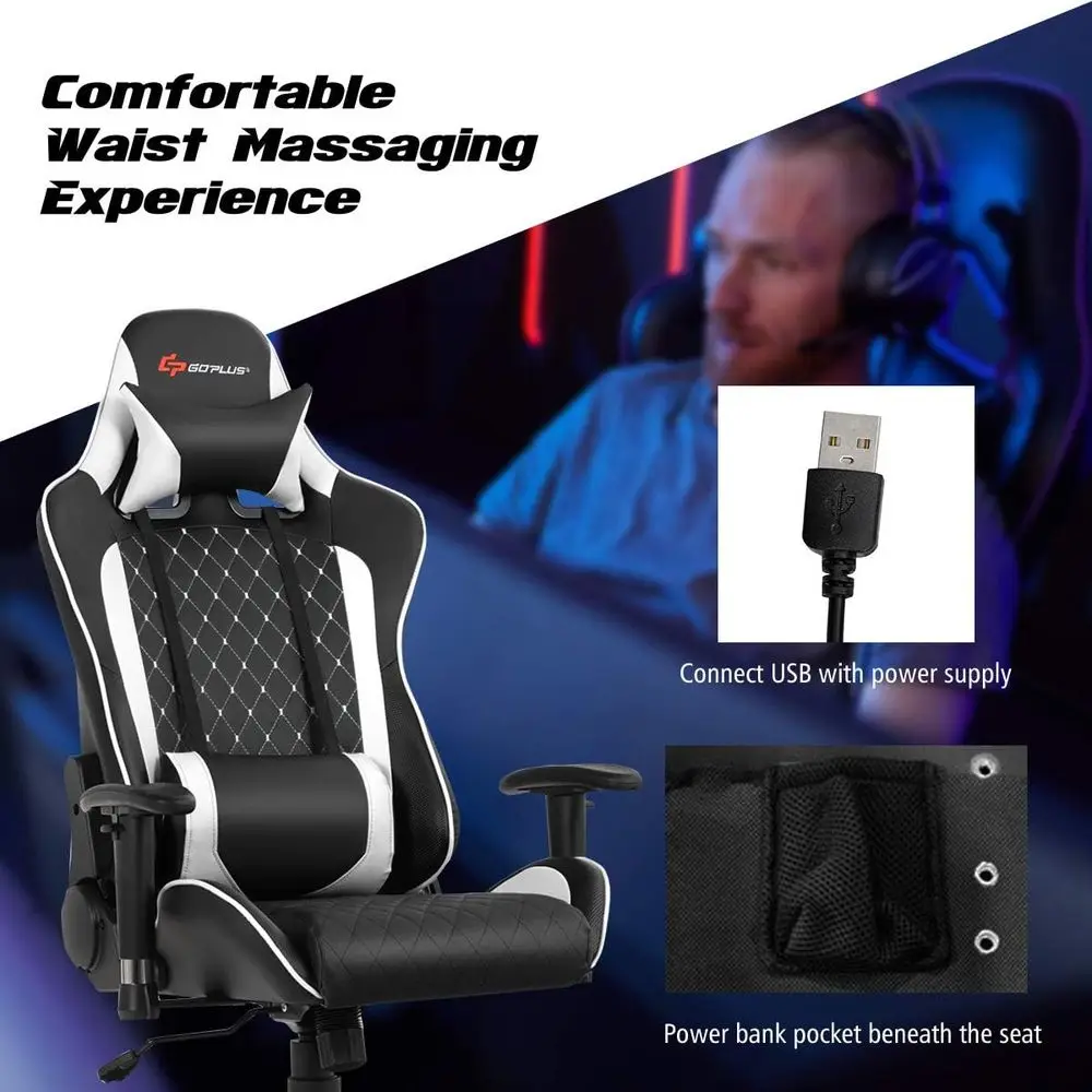 Ergonomic Adjustable Gaming Re - огляд і ціна Massage