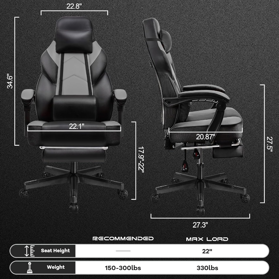 Gaming Chair for Adult, Comput - огляд і ціна Massage