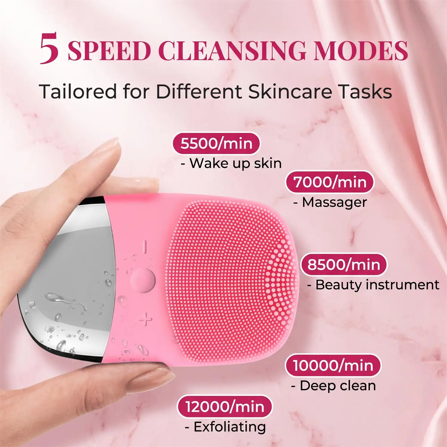 Facial Electric Silicone Clean - огляд і ціна Silicone Face Scrubber Electric